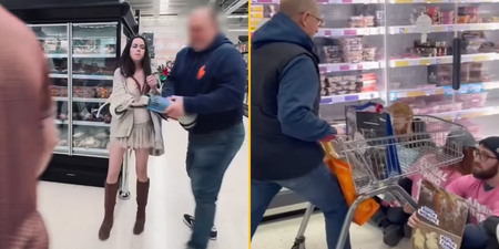 Angry shopper smashes vegan activist’s megaphone after being berated for buying Easter lamb