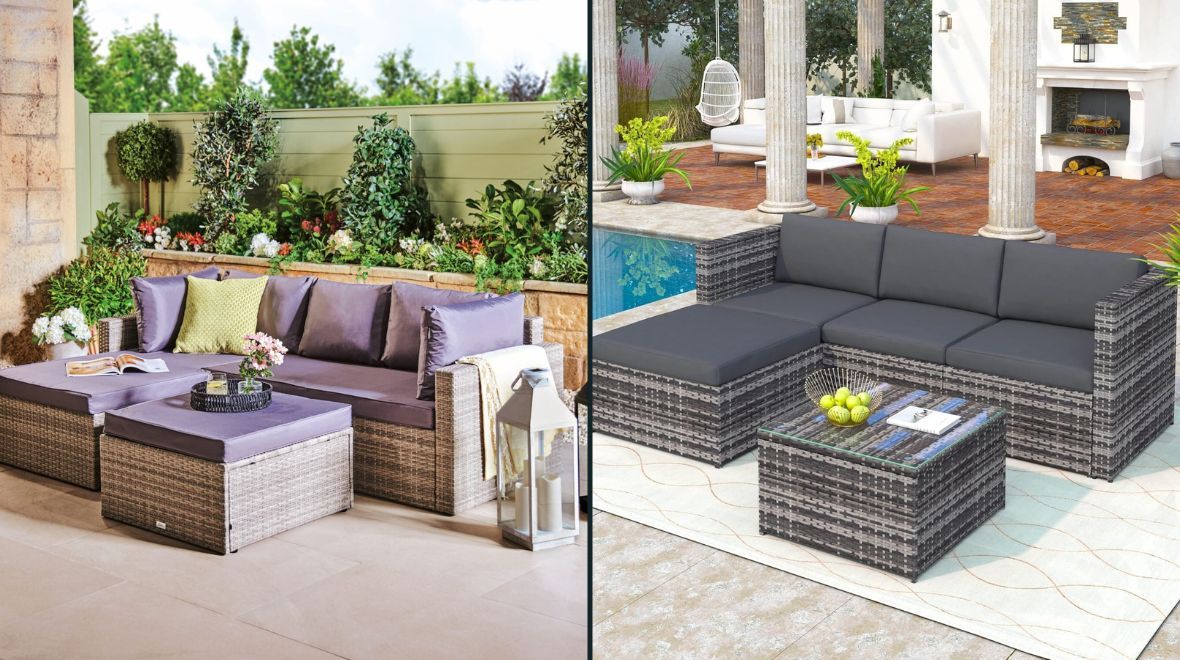 Rattan sofa
