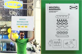 Subway hilariously trolls IKEA on opening day of its new flagship store on Oxford Street 