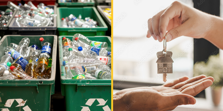 Man buys house using money gathered from recycling bottles and cans