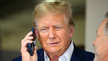 Donald Trump mocked after camera catches his lock screen