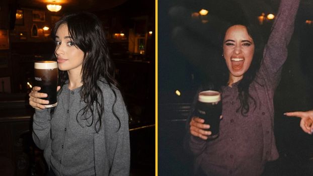 Major Pop star cheered on by Dublin bar-goers as she spills pints of Guinness on pub floor