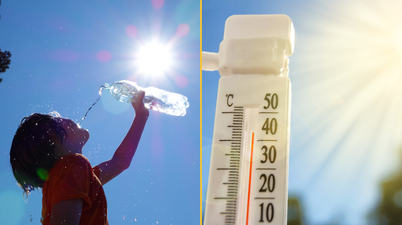 Temperatures could hit 36C today with weather warnings in place across the country