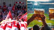 Alcohol to be allowed at women’s football matches from next season in new trial