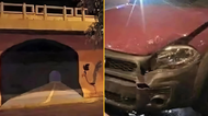 Man causes crash after painting realistic tunnel under bridge