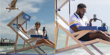 Deckchair that charges your phone and scares off sea gulls rolled out on Brighton Beach