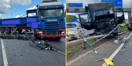 Major UK motorway still closed nearly 24 hours after eight-vehicle crash