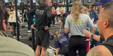 Hyrox athlete completes race while girlfriend is treated by paramedics sparking huge debate