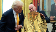 Trump pockets Club World Cup medal while handing Chelsea replica trophy