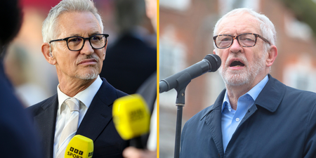 Corbyn and Lineker condemn Uefa for tribute to ‘Palestinian Pele’