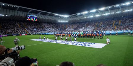 Uefa says ‘stop killing children’ banner was not political