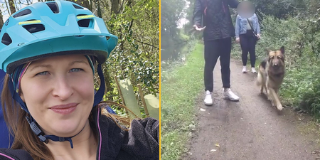 Cyclist pushed into canal by dog walker after being accused of ‘not slowing down’
