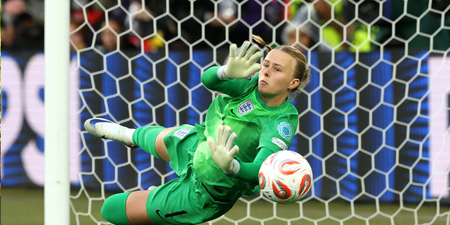 Hannah Hampton threw Spain goalkeeper’s penalty notes into the crowd during Euro final